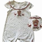 Macacão Curto  Bebê Menina Ursinha