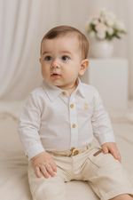 CONJUNTO BEBÊ MENINO BODY CAMISA E CALÇA
