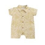 MACACÃO CURTO BEBÊ MENINO ESTAMPA TROPICAL