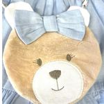 VESTIDO AZUL COM BOLSA URSINHA