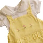 CONJUNTO CURTO ROMPER TULIPAS  BEBÊ MENINA