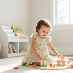 VESTIDO INFANTIL FOLHAGEM VERDE COM CALCINHA