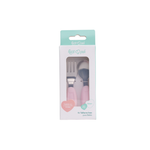 KIT TALHER INFANTIL EM ACO INOXIDAVEL E SILICONE 