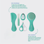 KIT DE CUIDADOS E HIGIENE PARA O BEBE COM 5 PEÇAS 