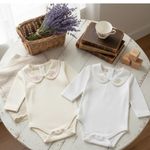 BODY BEBÊ MENINA CLÁSSICO DE ALGODÃO BORDADO