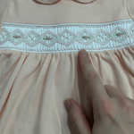 VESTIDO BORDADO COM CALCINHA EM MALHA PERUANA SALMÃO