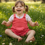 CONJUNTO INFANTIL MENINA JARDINEIRA EM MOLETINHO PREMIUM