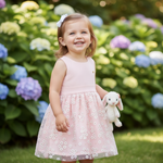 VESTIDO INFANTIL MENINA COM TULE FLOWERS 
