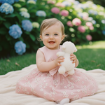 VESTIDO BEBÊ MENINA COM TULE FLOWERS