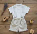CONJUNTO CURTO BATIZADO BEBÊ MENINO