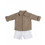 CONJUNTO BEBÊ MENINO  BODY CAMISA E BERMUDA