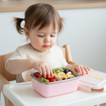 LANCHEIRA BENTO BOX INOX COM DIVISÓRIA LEÃO E GIRAFA
