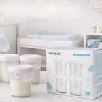  KIT 4 POTES PARA  ARMAZENAMENTO DE LEITE MATERNO 