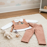 Conjunto Infantil 3 Peças Menina Com Colete 