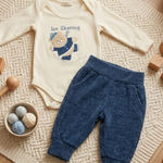 CONJUNTO BEBÊ BODY DE URSINHO PATINADOR E CALÇA SARUEL