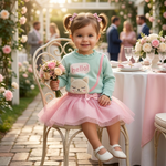 Saia Tutu com Glitter Brilhante Infantil Feminina  
