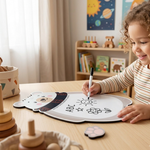Brinquedo Educativo Lousa Escreva e Apague de Ursinho