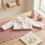 BOLERO INFANTIL PELINHO OFF-WHITE MENINA
