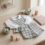 CONJUNTO INFANTIL MENINA EM TWEED
