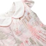 VESTIDO INFANTIL COM BOLERINHO EM PULSH ESTAMPA URSINHA