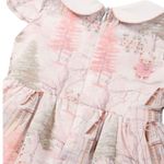 VESTIDO INFANTIL COM BOLERINHO EM PULSH ESTAMPA URSINHA