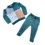 CONJUNTO INFANTIL MENINO BLUSA EM TRICÔ E CALÇA SELVA