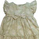 VESTIDO BEBÊ FOLHAGEM VERDE COM CALCINHA
