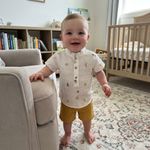 CONJUNTO CURTO INFANTIL MENINO BATA E BERMUDA  SAFARI CHIC