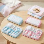 KIT HIGIENE CUIDADOS BEBÊ 5 PEÇAS COM NECESSAIRE