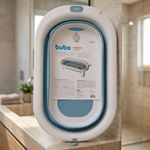 BANHEIRA DOBRÁVEL AZUL BUBA 26 LITROS PRÁTICA E COMPACTA