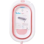 BANHEIRA DOBRÁVEL ROSA BUBA 26 LITROS PRÁTICA E COMPACTA
