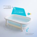 BANHEIRA DOBRÁVEL AZUL 33 LITROS PIMPOLHO