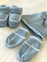 KIT GORRO LUVAS E SAPATINHO THÉO