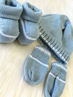 KIT GORRO LUVAS E SAPATINHO THÉO