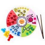 BRINQUEDO EDUCATIVO CONTANDO POMPOM DO 1 AO 5