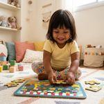 BRINQUEDO EDUCATIVO QUEBRA-CABEÇA 24 PEÇAS FEIRINHA DOS ALIMENTOS
