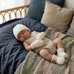 KIT GORRO LUVAS E SAPATINHO OFF-WHITE UNISSEX