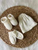 KIT GORRO LUVAS E SAPATINHO OFF-WHITE UNISSEX