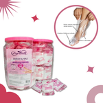 Kit Com 100x Sapatilhas Pedicure Com Creme Unhas + 50x Toalhas