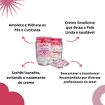 Kit Com 100x Sapatilhas Pedicure Com Creme Unhas + 50x Toalhas