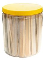 Kit Lixa Unha Palito Bamboo Manicure Salão - 100 Unidades