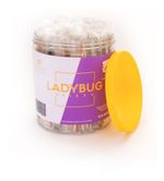 Kit Lixa Unha Palito Bamboo Manicure Salão - 100 Unidades