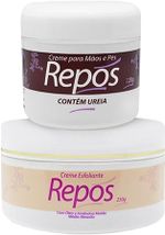 Kit Hidratação dos Pés Repos + Creme Ureia Peq e Esfoliante