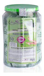 Kit Podologia Unhas Pro Luvas E Sapatilhas + Lixa Palito 
