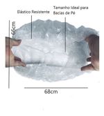 Kit Spa Pés Descartável Protetor De Bacias + Lixa Adesiva 
