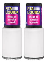 2 Fitas Líquidas C/ Pincel Flocado Cora 9ml