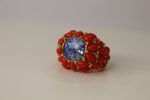 Anel Bubble Vermelho Cristal