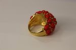 Anel Bubble Vermelho Cristal