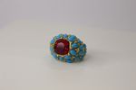 Anel Bubbles Turquesa Cristal