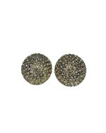 Brinco Botão Strass